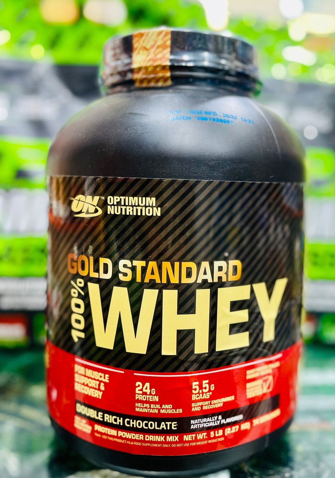 ON OPTIMUM NUTRITION WHEY PROTIEN 5LBs ( 2.27KG) Chocolate 🍫
