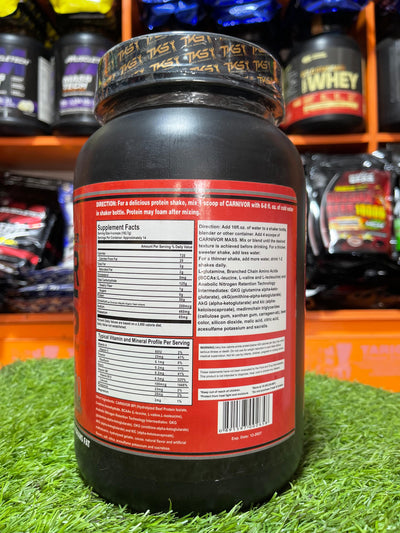 🟥 MuscleMeds Carnivor Mass 4lbs - Chocolate Fudge 🍫🐂