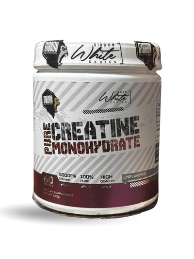 Gibbon White Series Creatine Monohydrate – 100% Pure (300g | 60 Servings)