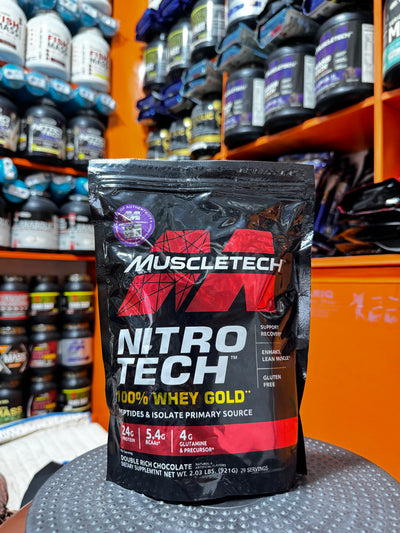 Muscletech NitroTech 100% Whey Gold – Double Rich Chocolate (2.03 lbs | 921g | 29 Servings)