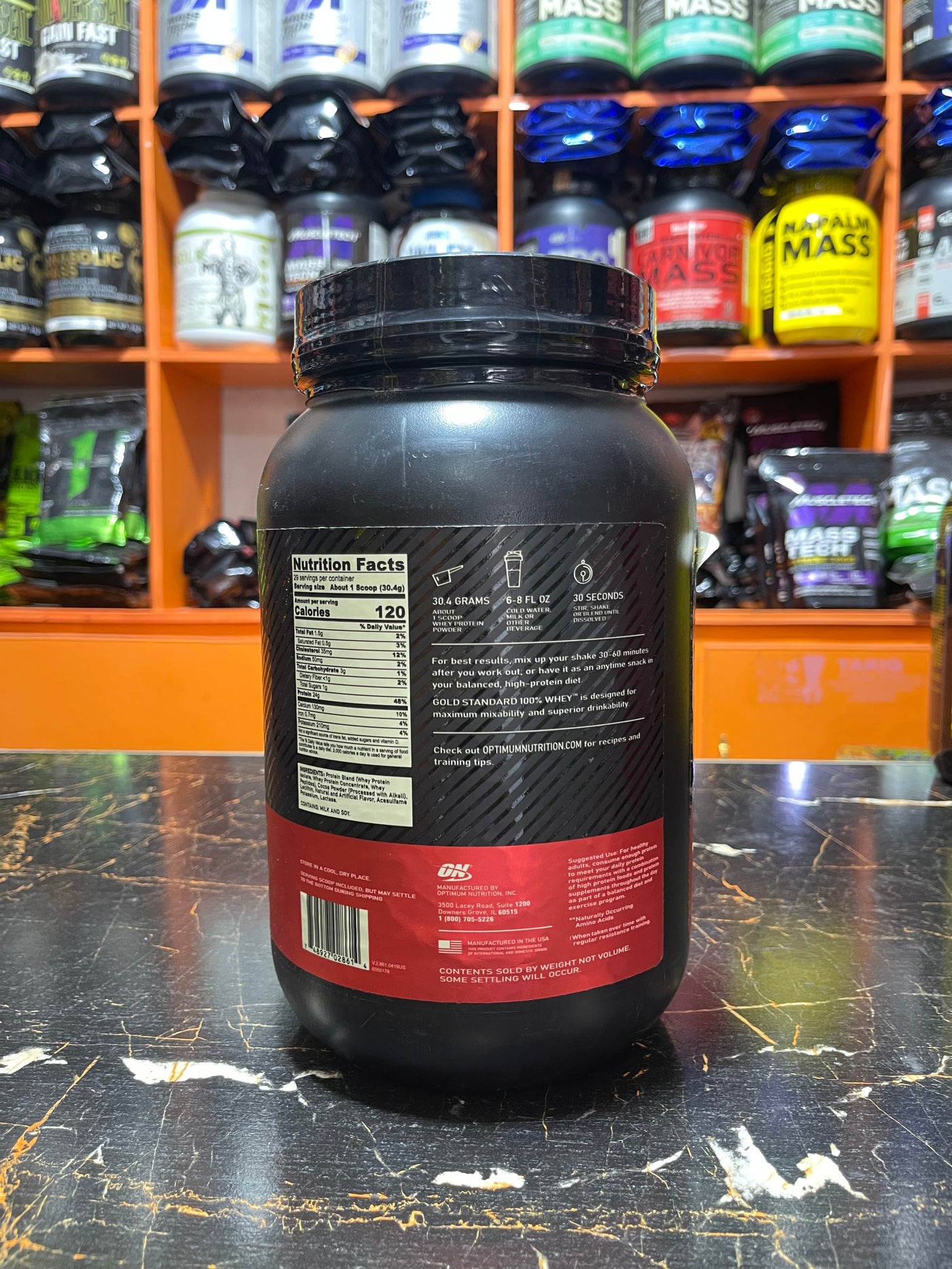 Optimum Nutrition Gold Standard 100% Whey Protein – Double Rich Chocolate (2 lbs | 29 Servings)