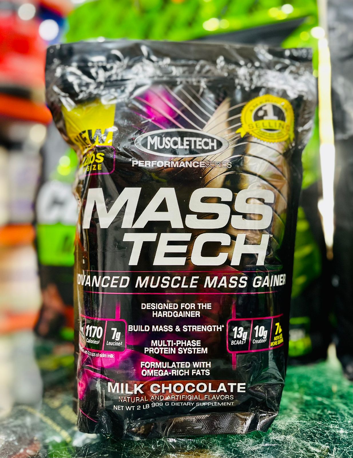 ⚡ MuscleTech Mass Tech – 2lb 🍫 | Advanced Muscle Mass Gainer for Hardgainers 💪