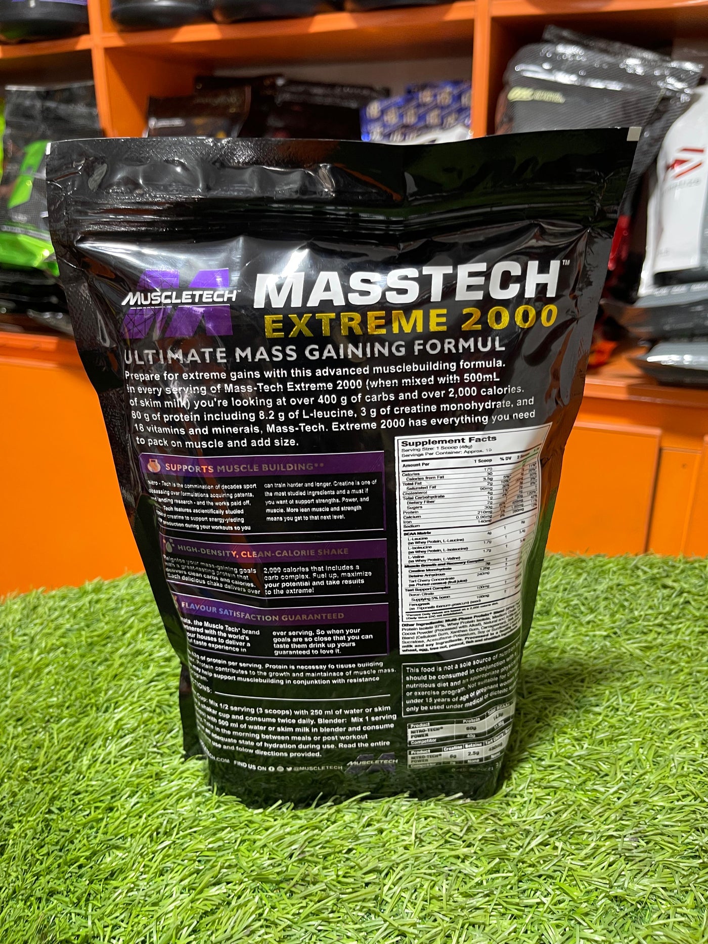 🏋️‍♂️ MuscleTech Mass Tech Extreme 2000 – 2lb 🍫 | Hardcore Mass Gainer with 80g Protein & 2,350 Calories 💥