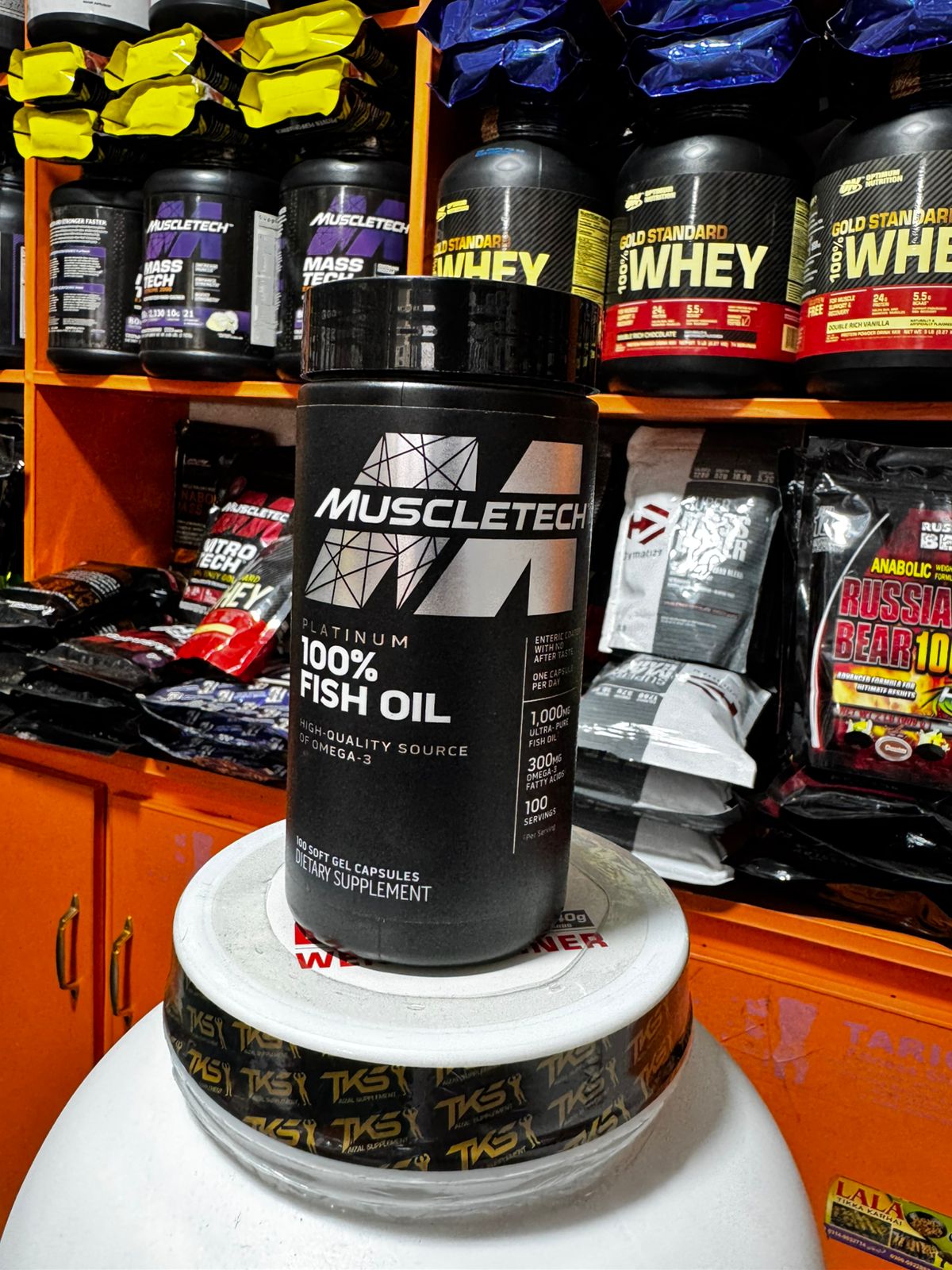 Muscletech Platinum 100% Fish Oil – 100 Softgel Capsules | High-Quality Omega-3
