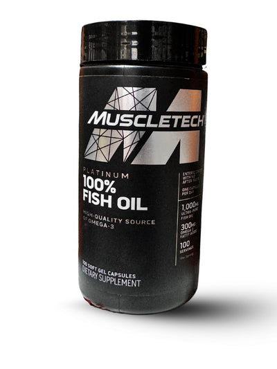 Muscletech Platinum 100% Fish Oil – 100 Softgel Capsules | High-Quality Omega-3