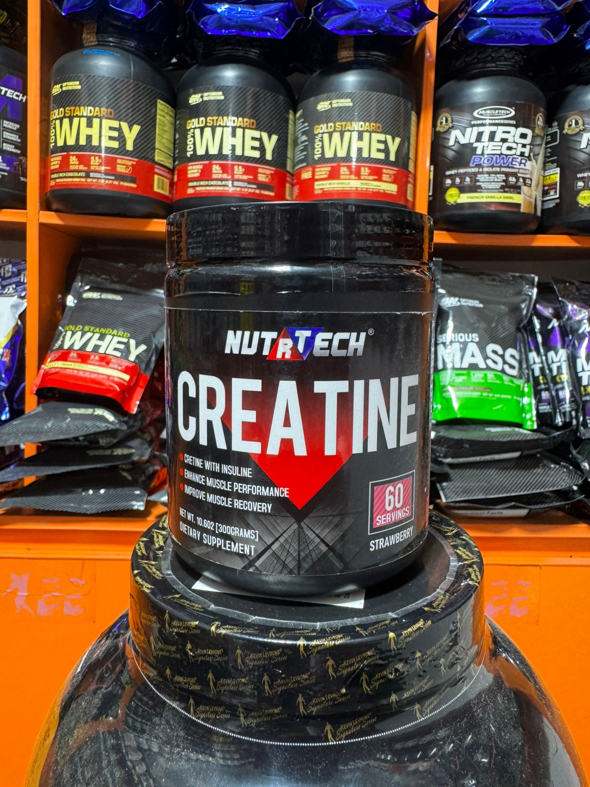 Nutratech Creatine – Strawberry (300g) | Enhanced with Insulin for Muscle Growth