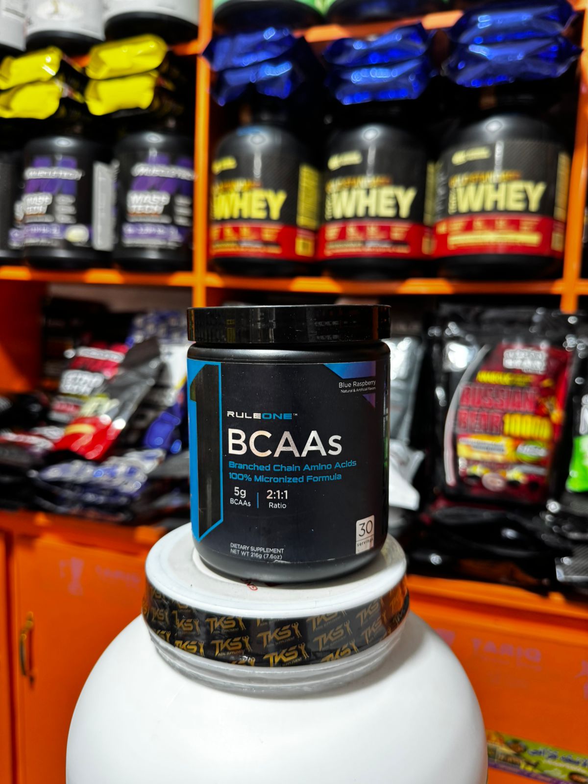 RuleOne BCAAs – Blue Raspberry (216g) | 2:1:1 Micronized Formula