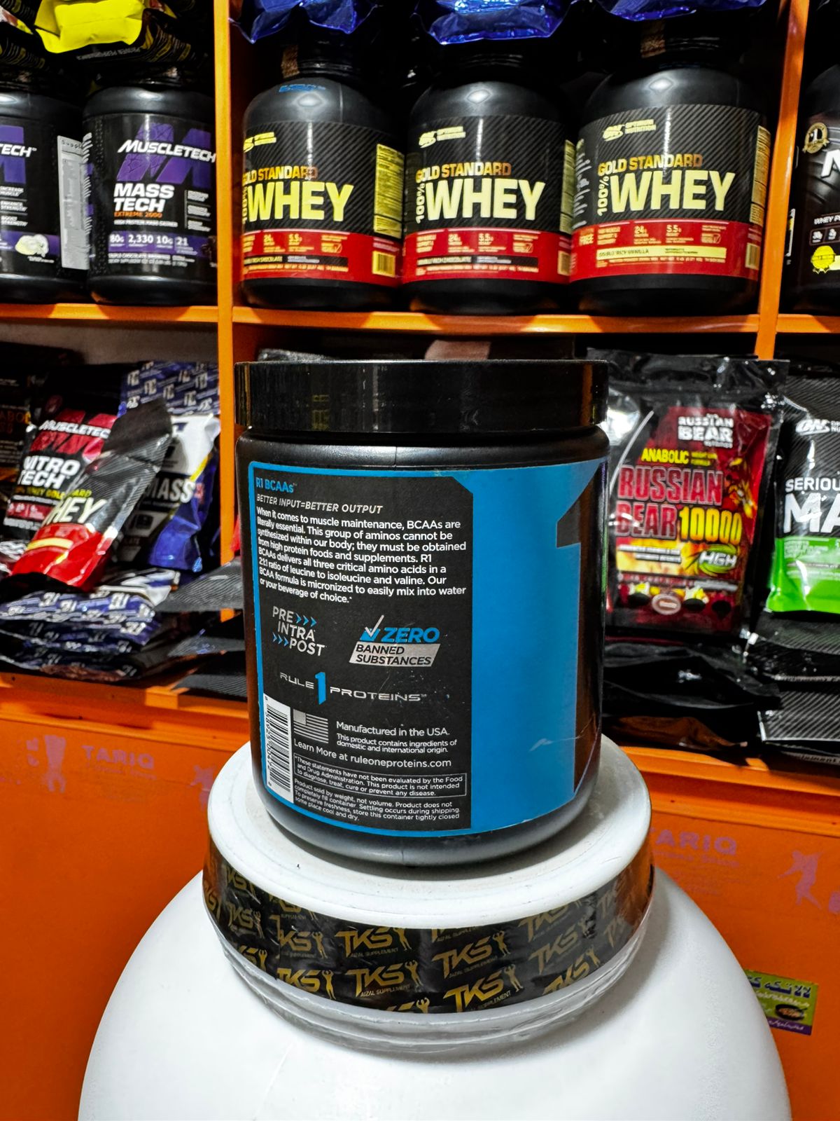 RuleOne BCAAs – Blue Raspberry (216g) | 2:1:1 Micronized Formula