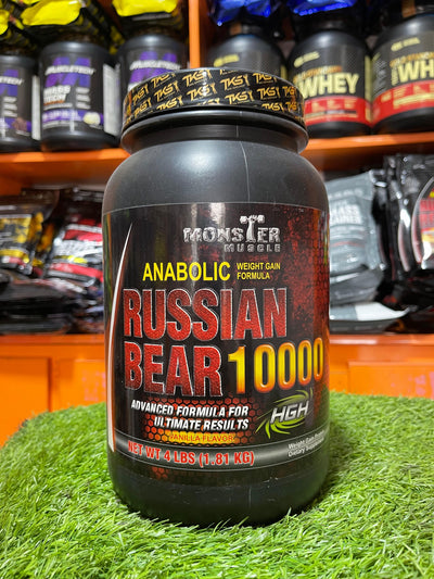 Monster Muscle Russian Bear 10000 (Vanilla Flavor) 🥤 – 4 lbs (1.81 kg)