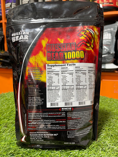 🐻 Russian Bear 10000 – 2lb 🍫 | Hardcore Weight Gainer with 100g+ Protein 💥