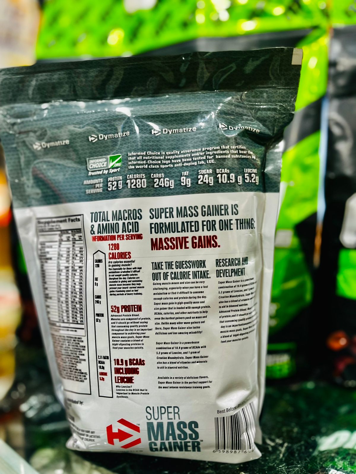 Dymatize Super Mass Gainer – 2 LBS (Colossal Chocolate) 🍫💪