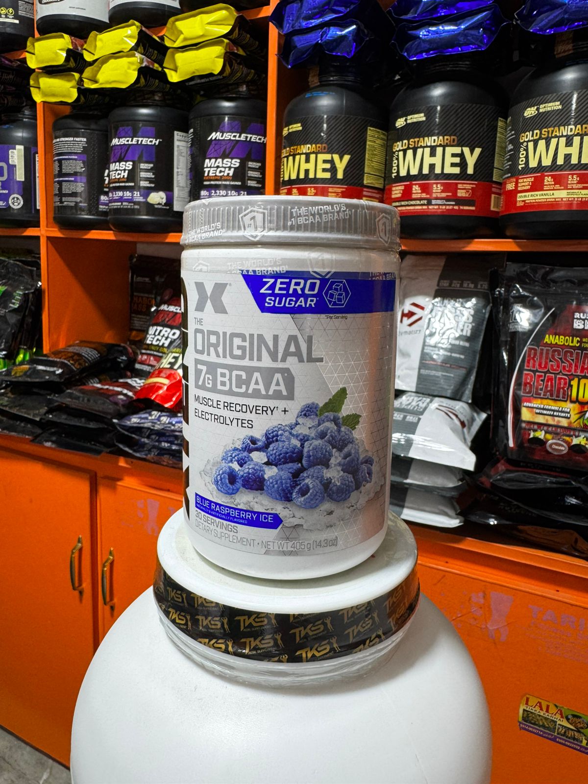 XTEND The Original BCAA – Blue Raspberry Ice (405g) | Zero Sugar, Muscle Recovery & Electrolytes