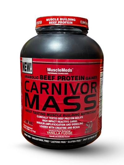 🥩 CARNIVOR MASS GAINER – 6lbs (CHOCOLATE) MuscleMeds® Performance Technologies