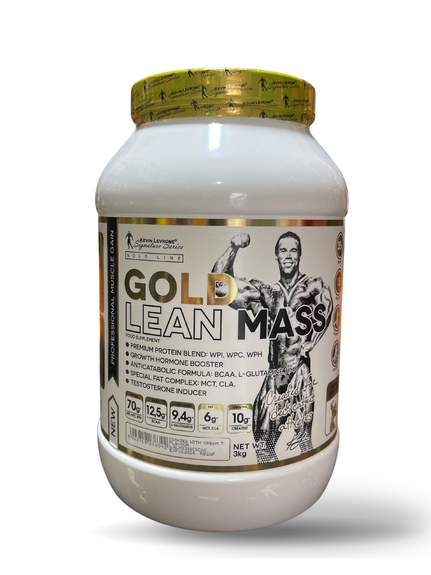 Kevin Levrone Gold Line Lean Mass - Cookies & Cream, 3kg