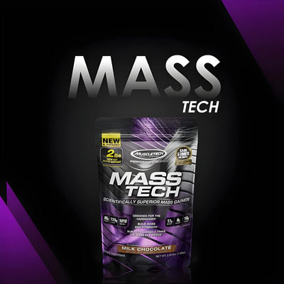 ⚡ MuscleTech Mass Tech – 2lb 🍫 | Advanced Muscle Mass Gainer for Hardgainers 💪