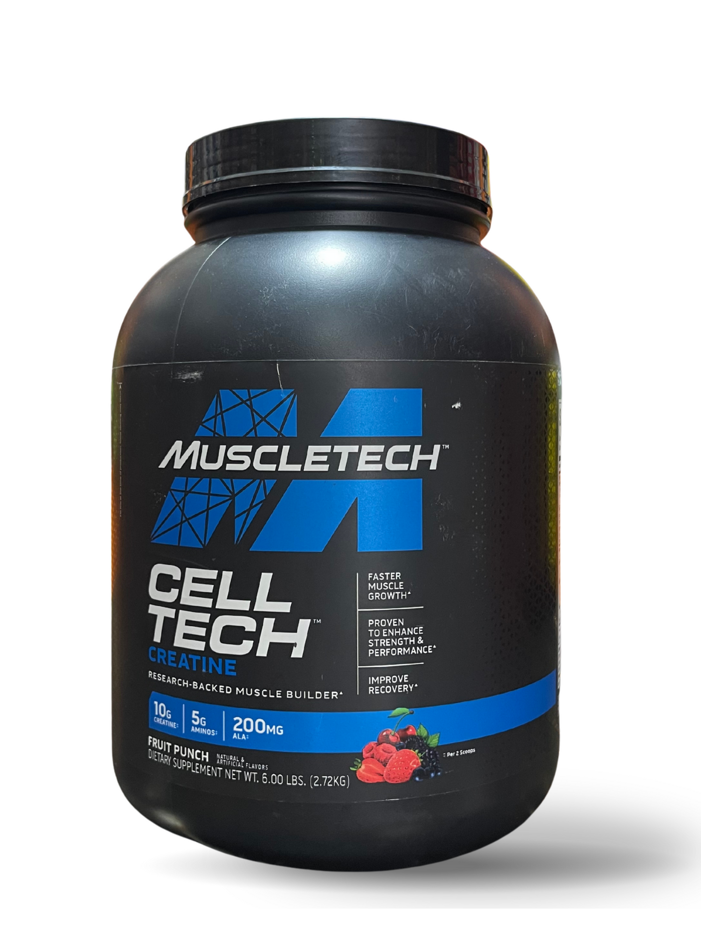MuscleTech Cell Tech Creatine Muscle Builder - Fruit Punch, 6.0 lbs