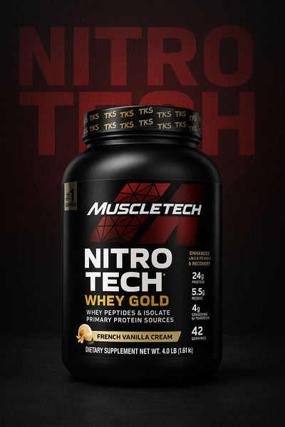 🔥 Muscletech Nitro Tech Whey Gold (French Vanilla Cream) – 4 lbs (1.81 kg)