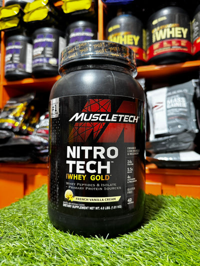 🔥 Muscletech Nitro Tech Whey Gold (French Vanilla Cream) – 4 lbs (1.81 kg)