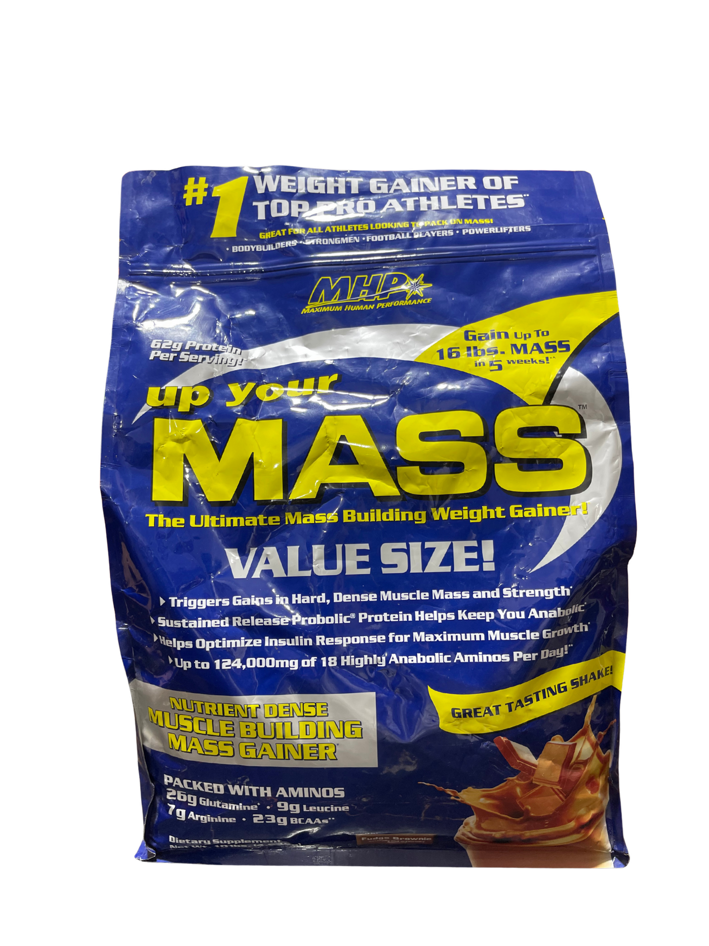 MHP Up Your Mass - Fudge Brownie, 5 lbs